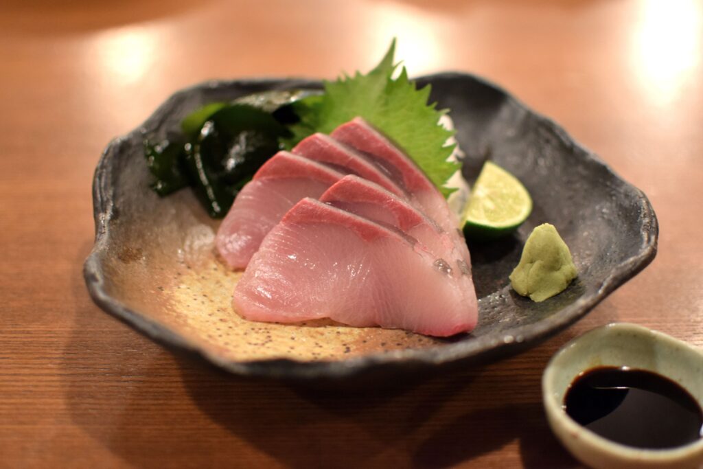 ハマチの刺身